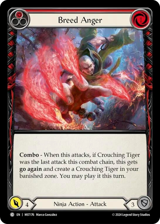 Image for Breed Anger (Red) (Part the Mistveil) (MST176) - Flesh and Blood TCG