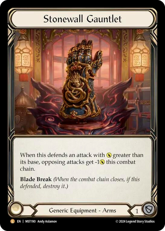Image for Stonewall Gauntlet (Part the Mistveil) (MST190) - Flesh and Blood TCG