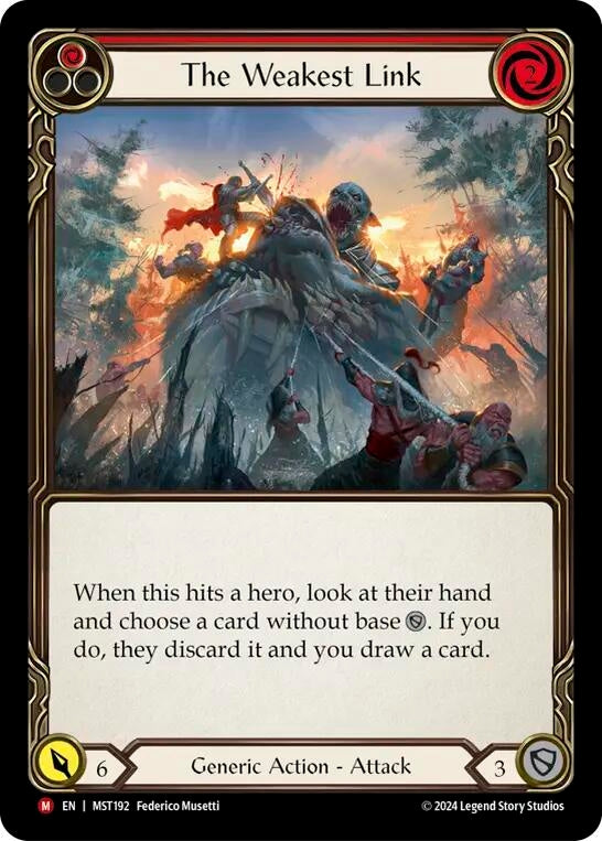 Image for The Weakest Link (Part the Mistveil) (MST192) - Flesh and Blood TCG