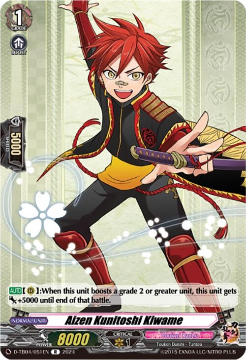 Image for Aizen Kunitoshi Kiwame (D-TB04: Touken Ranbu ONLINE 2023) (D-TB04/051EN) - Cardfight Vanguard