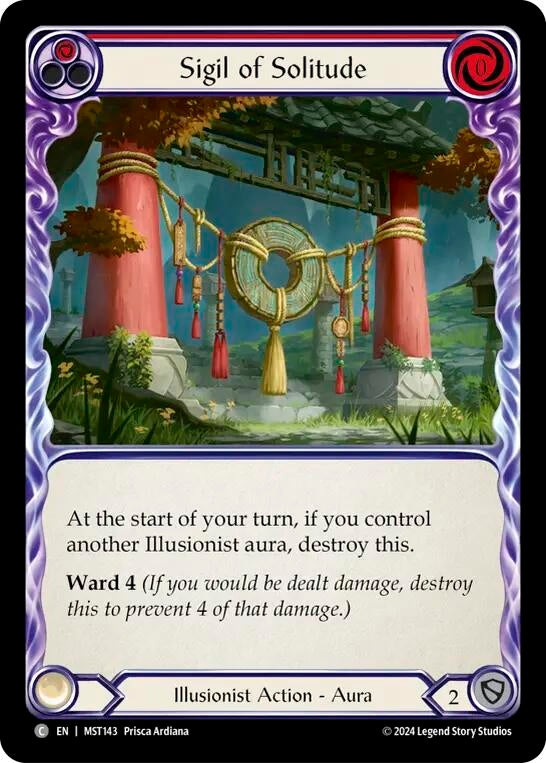 Image for Sigil of Solitude (Red) (Part the Mistveil) (MST143) - Flesh and Blood TCG