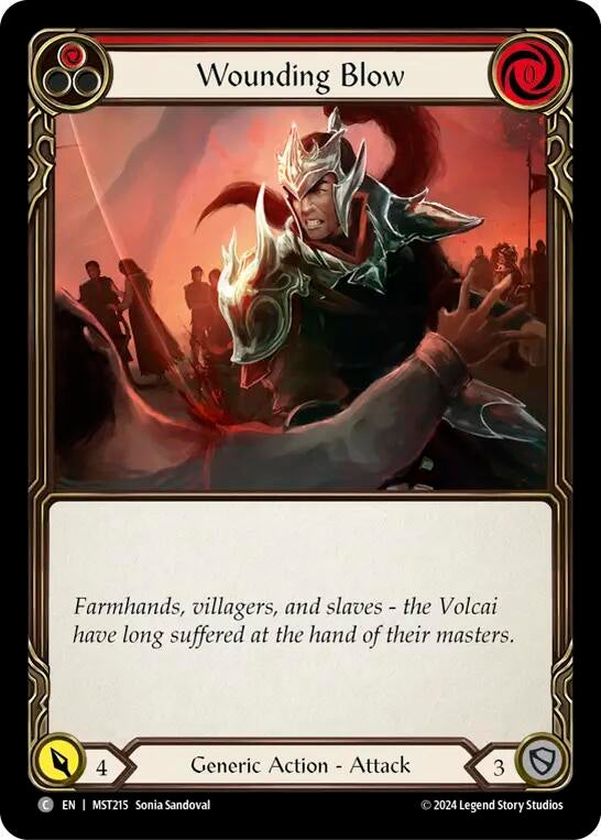 Image for Wounding Blow (Red) (Part the Mistveil) (MST215) - Flesh and Blood TCG