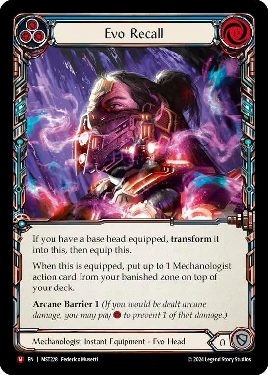 Image for Evo Recall (Part the Mistveil) (MST228) - Flesh and Blood TCG