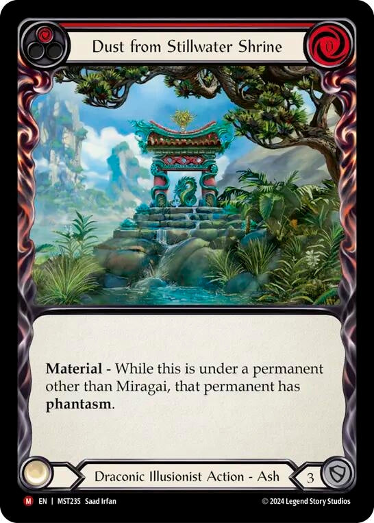 Image for Dust from Stillwater Shrine (Part the Mistveil) (MST235) - Flesh and Blood TCG