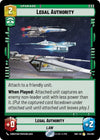 Image for Legal Authority (Shadows of the Galaxy) (124/262) - Star Wars: Unlimited