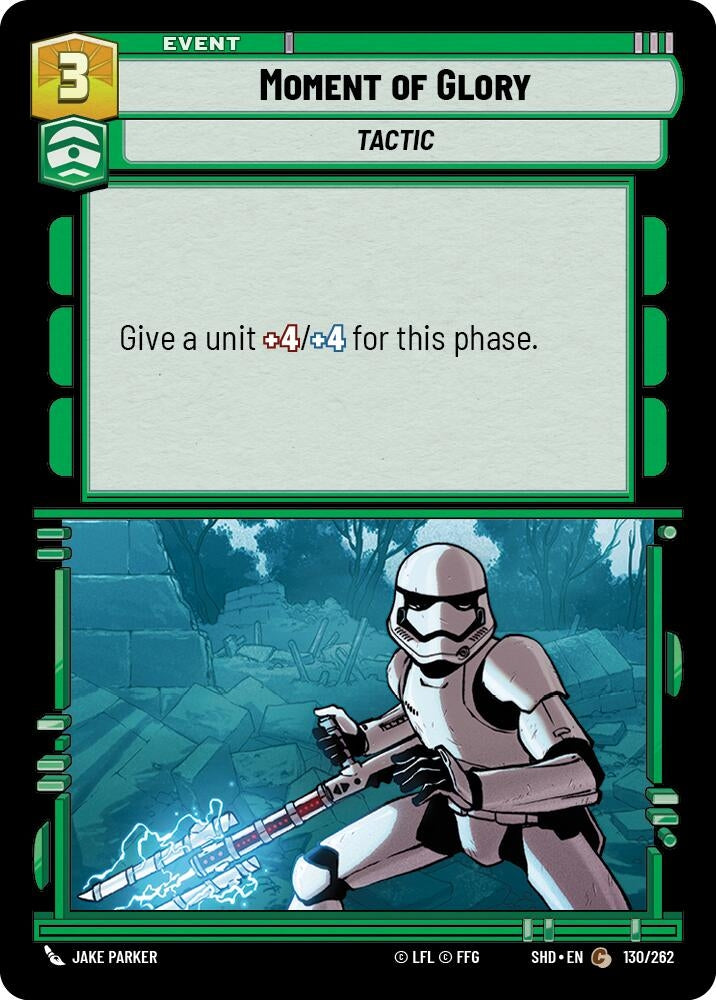 Image for Moment of Glory (Shadows of the Galaxy) (130/262) - Star Wars: Unlimited