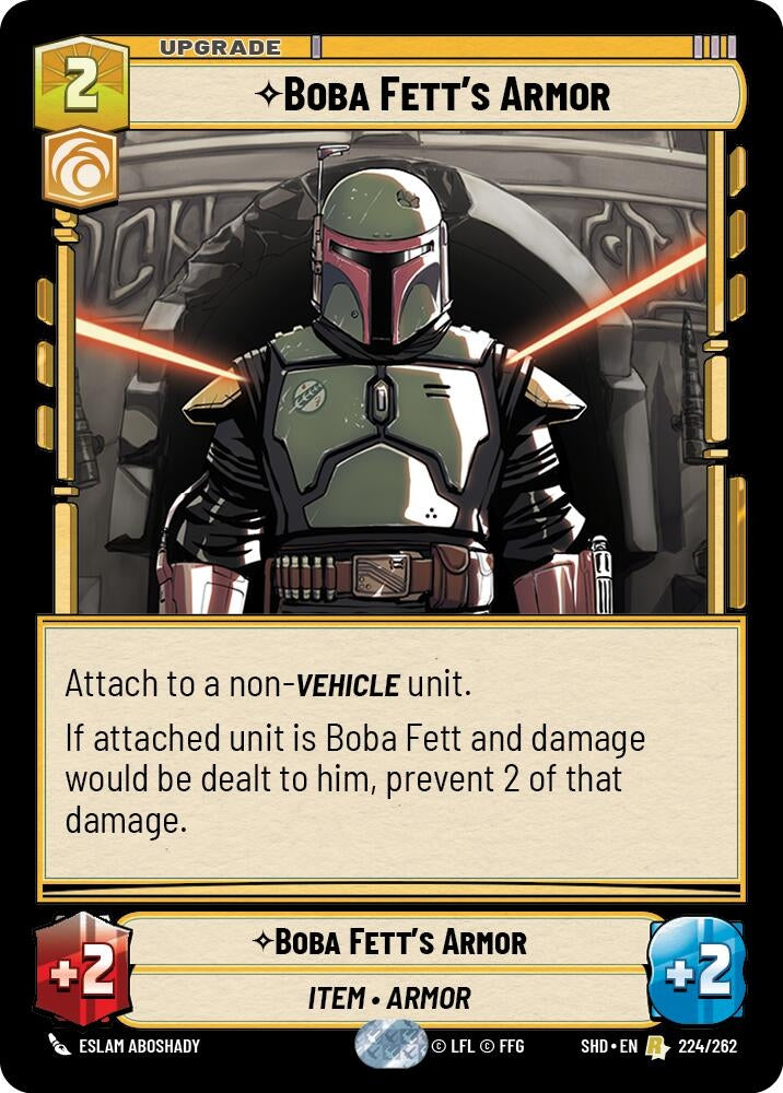 Image for Boba Fett's Armor (Shadows of the Galaxy) (224/262) - Star Wars: Unlimited