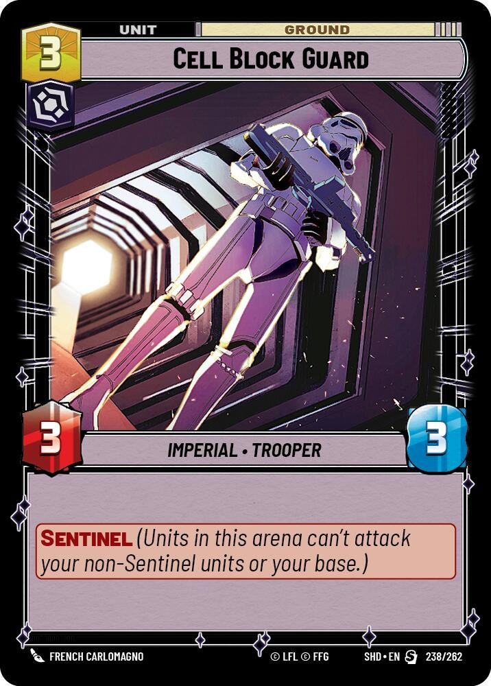 Image for Cell Block Guard (Shadows of the Galaxy) (238/262) - Star Wars: Unlimited