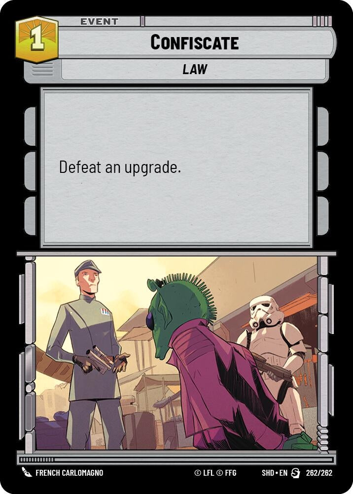 Image for Confiscate (Shadows of the Galaxy) (262/262) - Star Wars: Unlimited