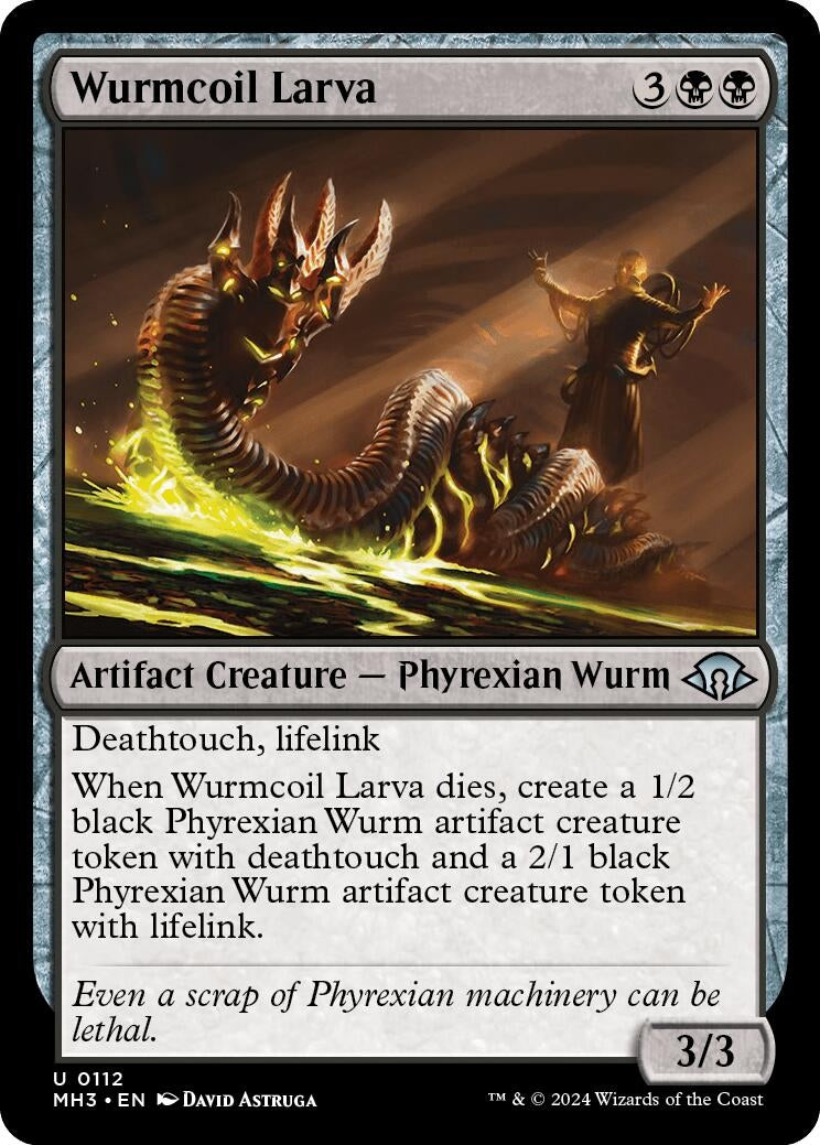 Image for Wurmcoil Larva (Modern Horizons 3) (112) - Magic: The Gathering