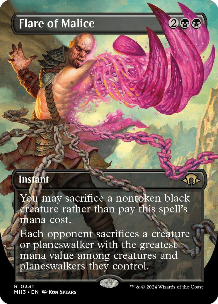 Image for Flare of Malice (Borderless) (Modern Horizons 3) (331) - Magic: The Gathering