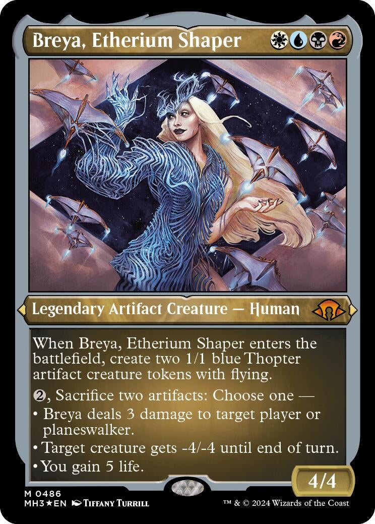 Image for Breya, Etherium Shaper (Foil Etched) (Modern Horizons 3) (486) - Magic: The Gathering