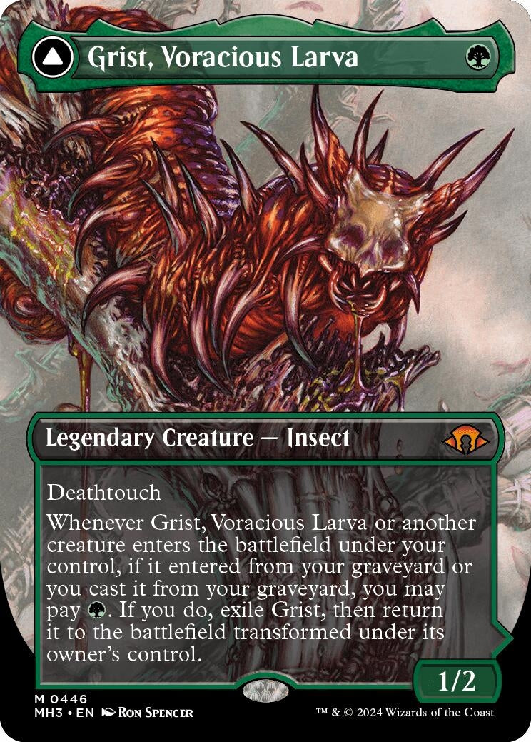 Image for Grist, Voracious Larva (Borderless) (Modern Horizons 3) (446) - Magic: The Gathering