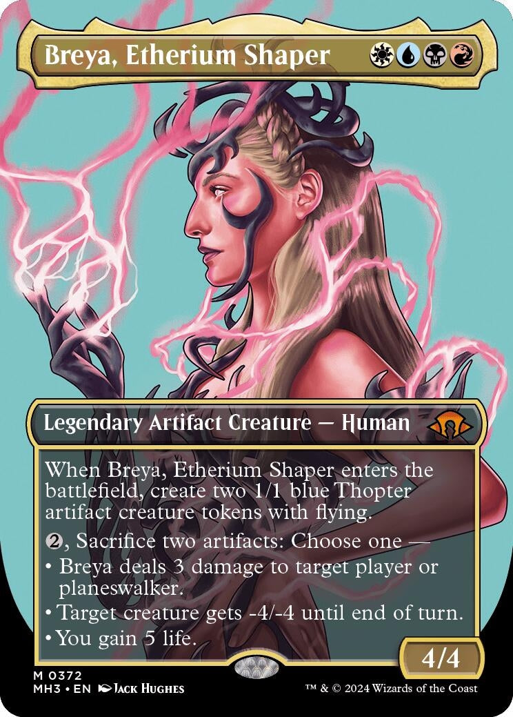 Image for Breya, Etherium Shaper (Borderless) (Modern Horizons 3) (372) - Magic: The Gathering