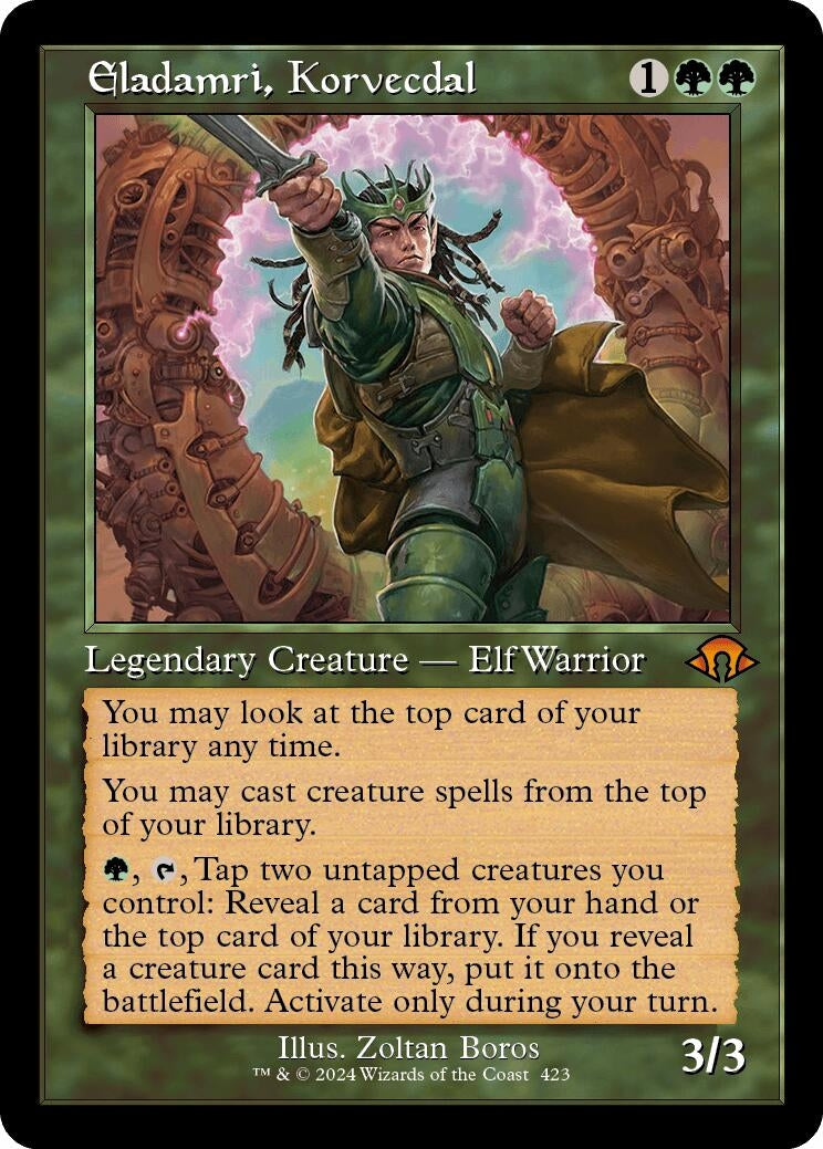 Image for Eladamri, Korvecdal (Retro Frame) (Modern Horizons 3) (423) - Magic: The Gathering