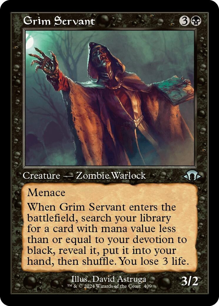 Image for Grim Servant (Retro Frame) (Modern Horizons 3) (409) - Magic: The Gathering
