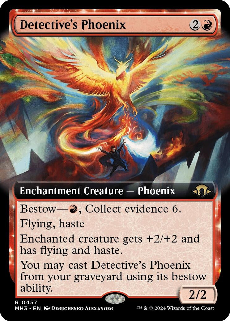 Image for Detective's Phoenix (Extended Art) (Modern Horizons 3) (457) - Magic: The Gathering