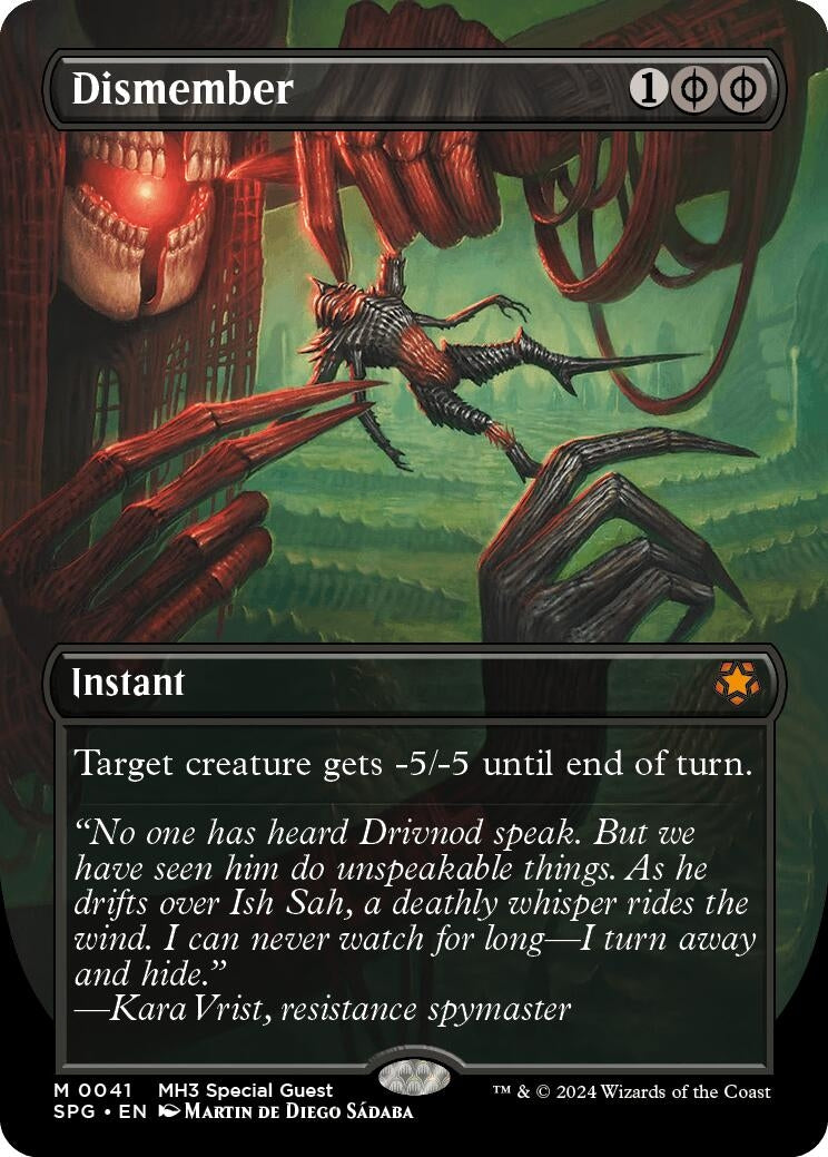 Image for Dismember (Borderless) (Special Guests) (41) - Magic: The Gathering