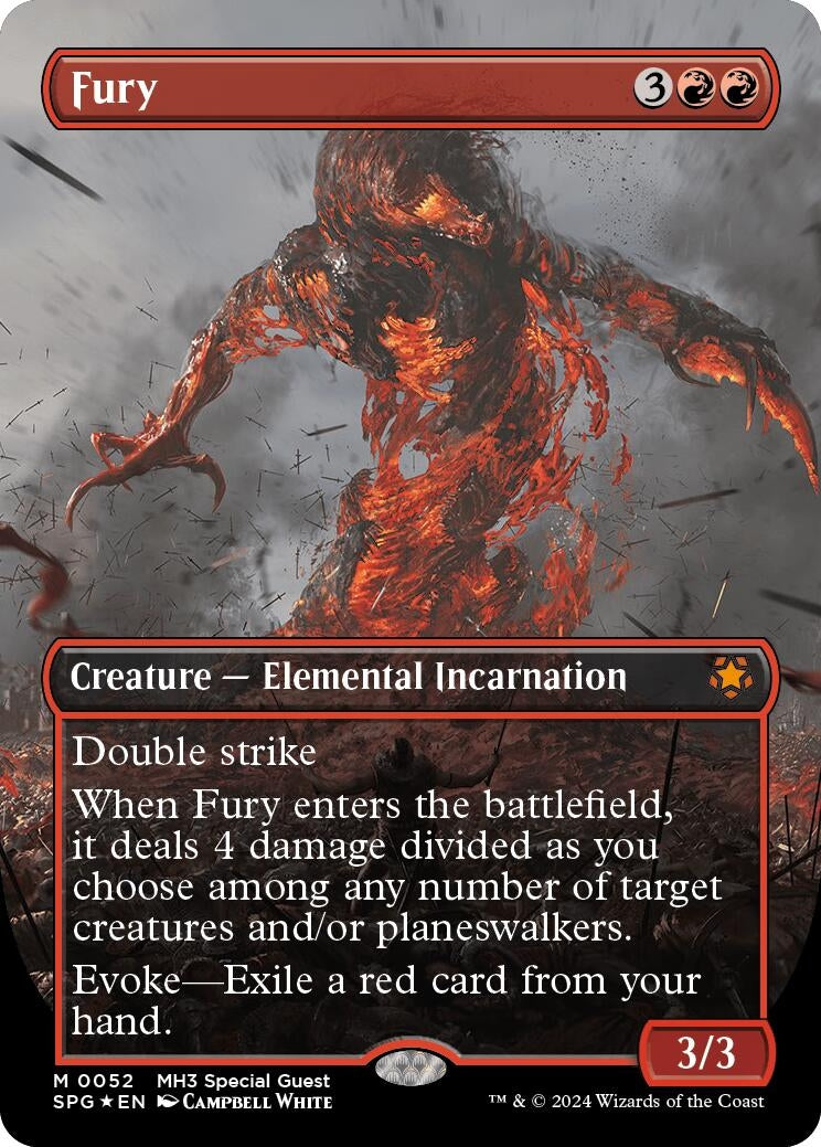 Image for Fury (Borderless) (Textured Foil) (Special Guests) (52) - Magic: The Gathering