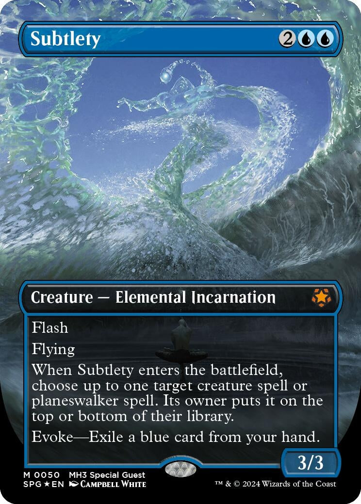 Image for Subtlety (Borderless) (Textured Foil) (Special Guests) (50) - Magic: The Gathering