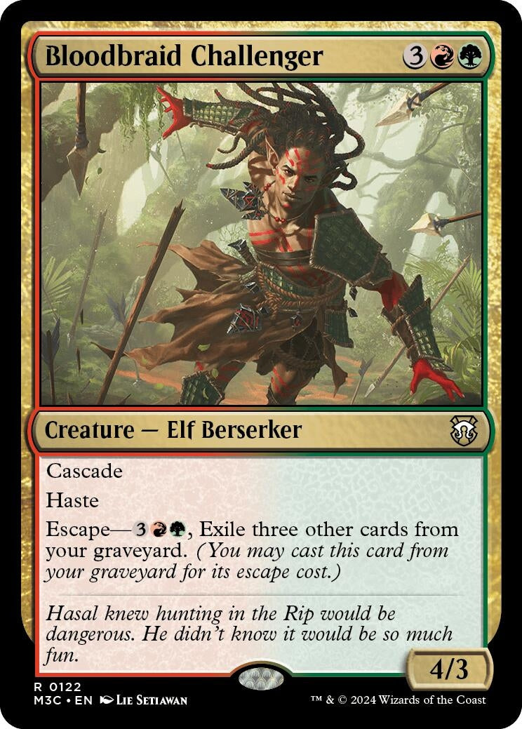 Image for Bloodbraid Challenger (Commander: Modern Horizons 3) (122) - Magic: The Gathering