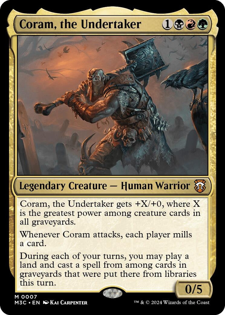 Image for Coram, the Undertaker (Commander: Modern Horizons 3) (7) - Magic: The Gathering