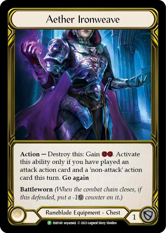 Image for Aether Ironweave (Golden) - FAB149 (Flesh and Blood: Promo Cards) (FAB149) - Flesh and Blood TCG