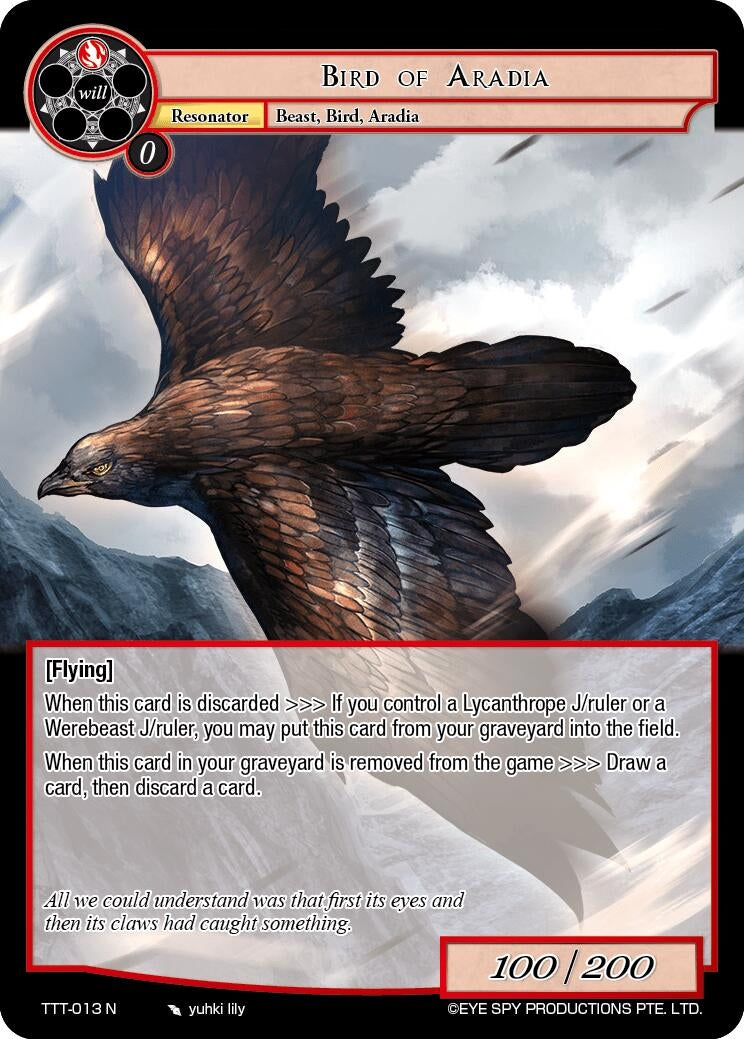 Image for Bird of Aradia (Thoth of the Trinity) (TTT-013 N) - Force of Will