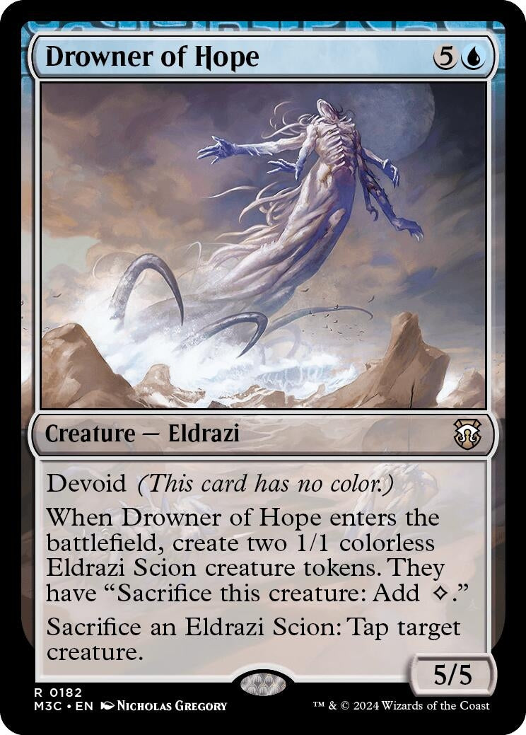 Image for Drowner of Hope (Ripple Foil) (Commander: Modern Horizons 3) (182) - Magic: The Gathering