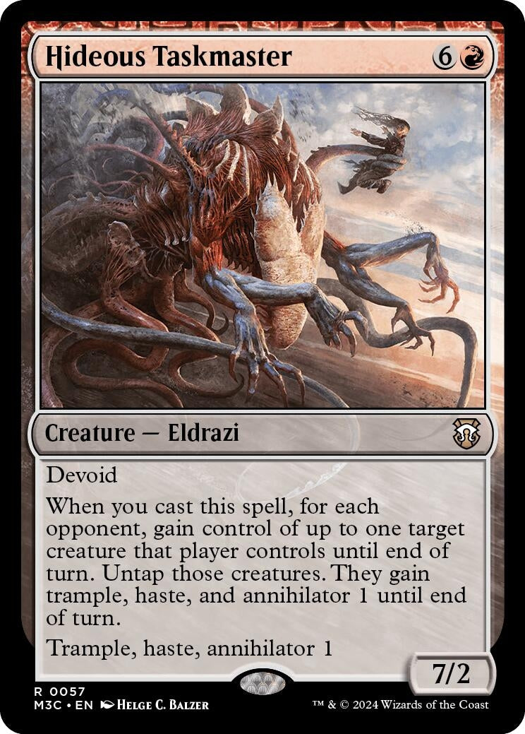 Image for Hideous Taskmaster (Ripple Foil) (Commander: Modern Horizons 3) (57) - Magic: The Gathering