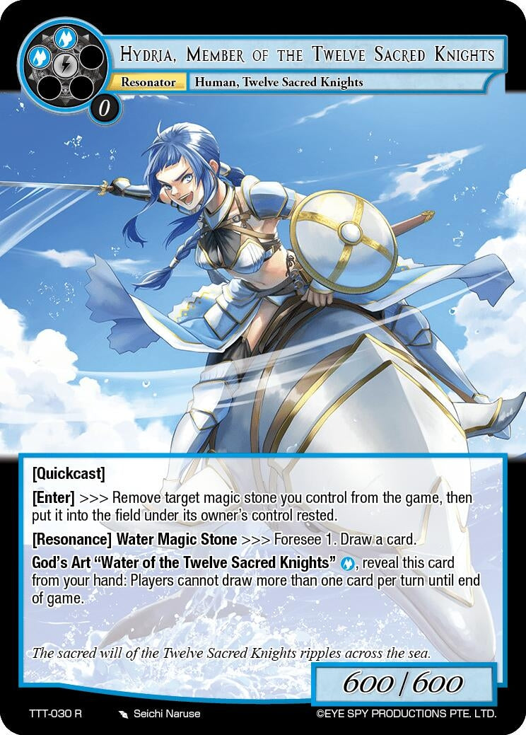 Image for Hydria, Member of the Twelve Sacred Knights (Thoth of the Trinity) (TTT-030 R) - Force of Will