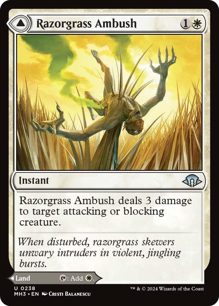 Image for Razorgrass Ambush (Modern Horizons 3) (238) - Magic: The Gathering