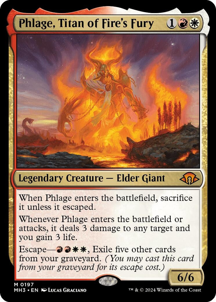 Image for Phlage, Titan of Fire's Fury (Modern Horizons 3) (197) - Magic: The Gathering