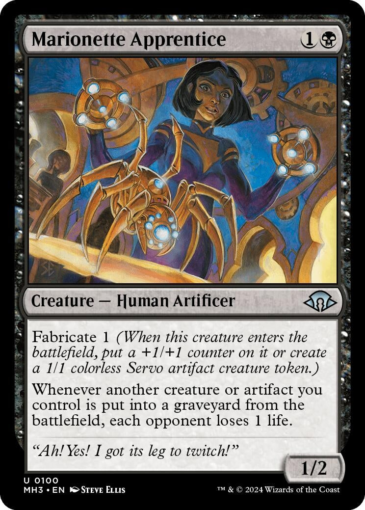 Image for Marionette Apprentice (Modern Horizons 3) (100) - Magic: The Gathering