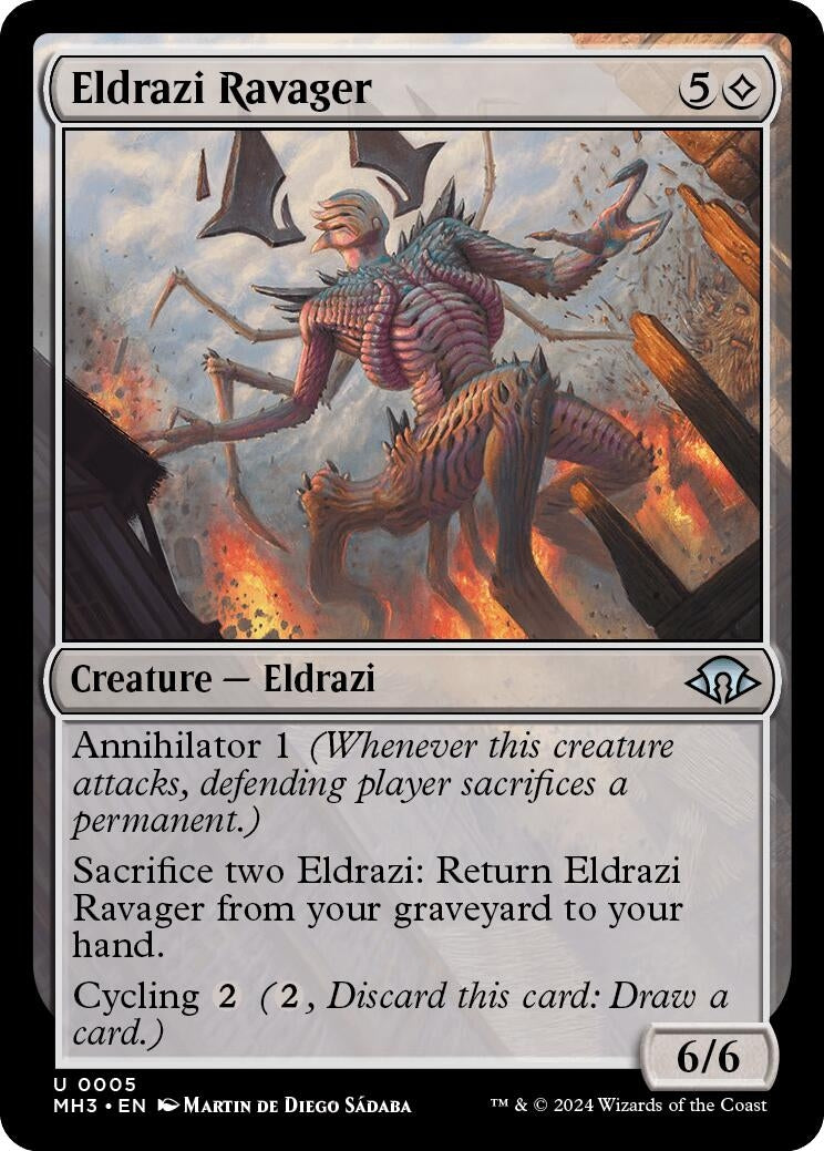 Image for Eldrazi Ravager (Modern Horizons 3) (5) - Magic: The Gathering