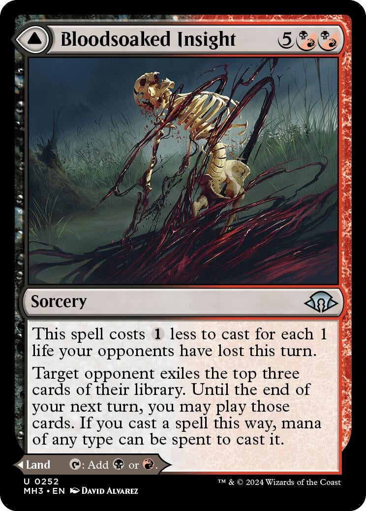 Image for Bloodsoaked Insight (Modern Horizons 3) (252) - Magic: The Gathering