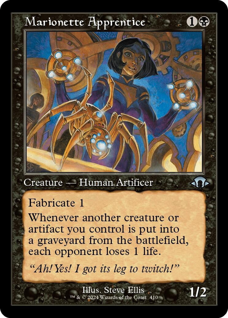 Image for Marionette Apprentice (Retro Frame) (Modern Horizons 3) (410) - Magic: The Gathering