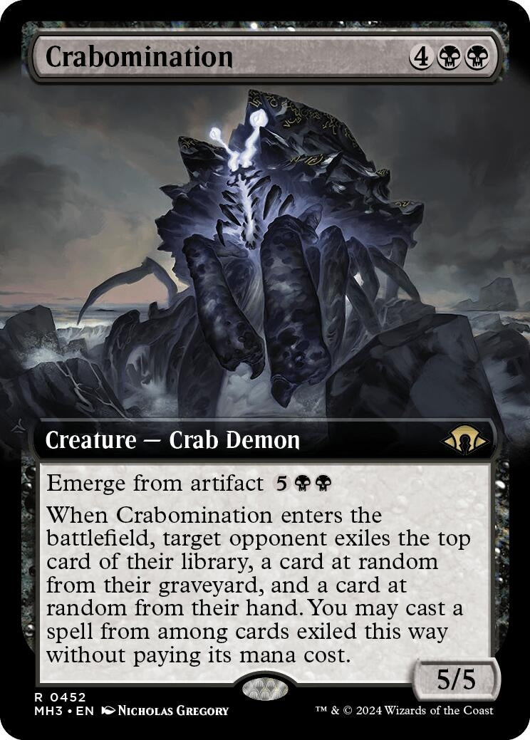 Image for Crabomination (Extended Art) (Modern Horizons 3) (452) - Magic: The Gathering