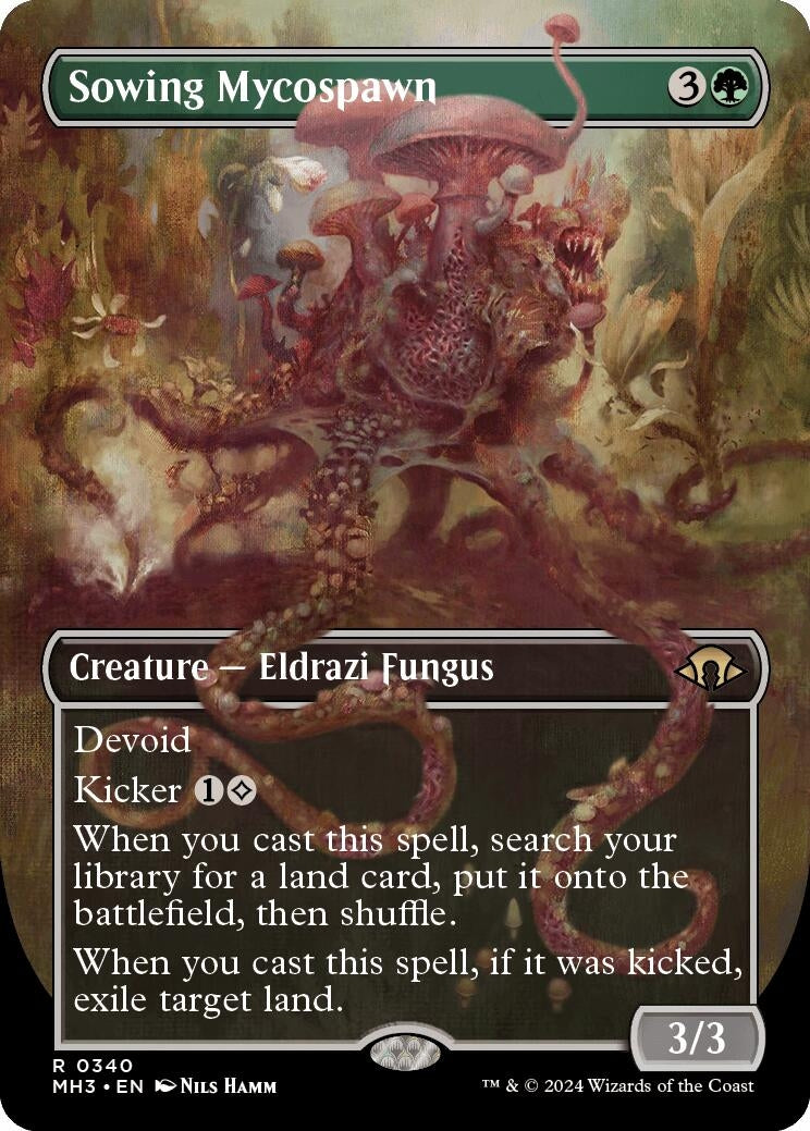 Image for Sowing Mycospawn (Borderless) (Modern Horizons 3) (340) - Magic: The Gathering