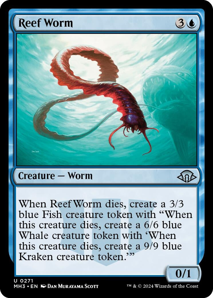 Image for Reef Worm (Modern Horizons 3) (271) - Magic: The Gathering