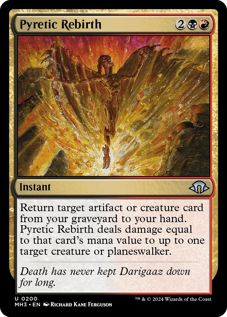 Image for Pyretic Rebirth (Modern Horizons 3) (200) - Magic: The Gathering