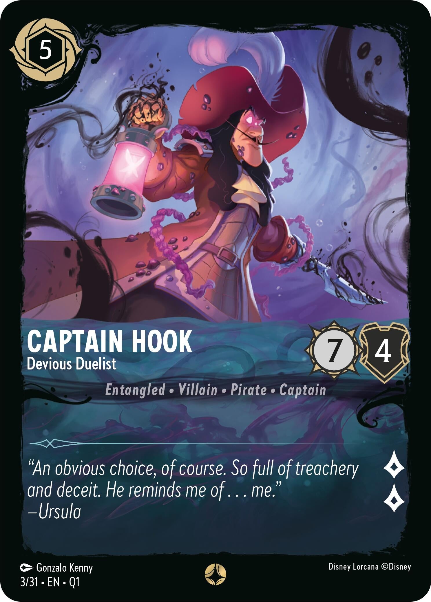 Image for Captain Hook - Devious Duelist (Q1) (3)