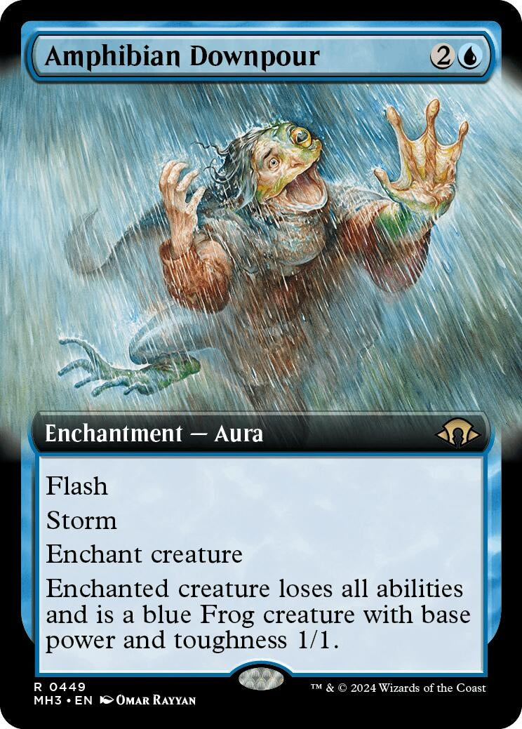 Image for Amphibian Downpour (Extended Art) (Modern Horizons 3) (449) - Magic: The Gathering