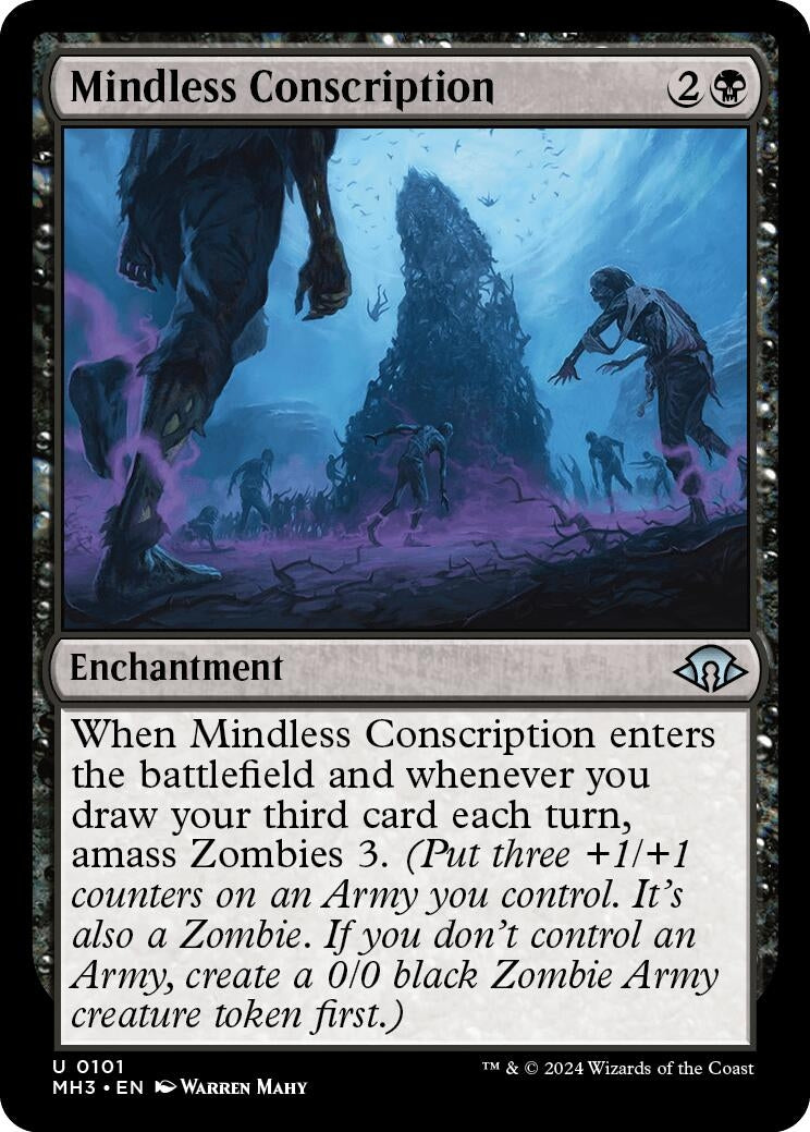 Image for Mindless Conscription (Modern Horizons 3) (101) - Magic: The Gathering