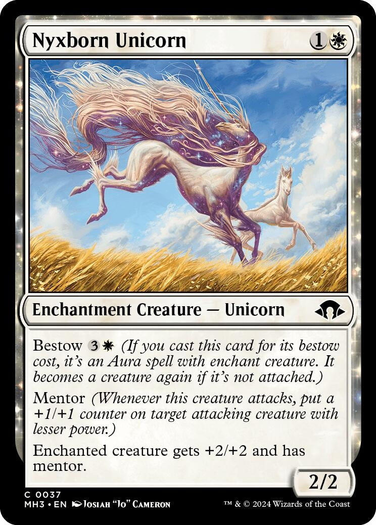 Image for Nyxborn Unicorn (Modern Horizons 3) (37) - Magic: The Gathering