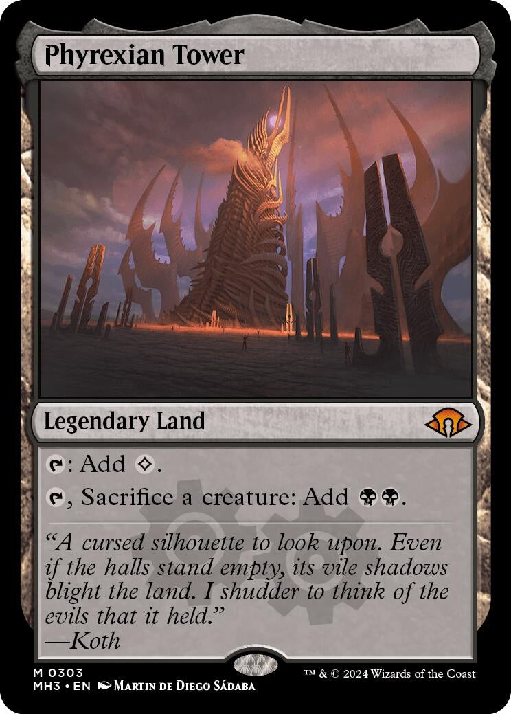 Image for Phyrexian Tower (Modern Horizons 3) (303) - Magic: The Gathering