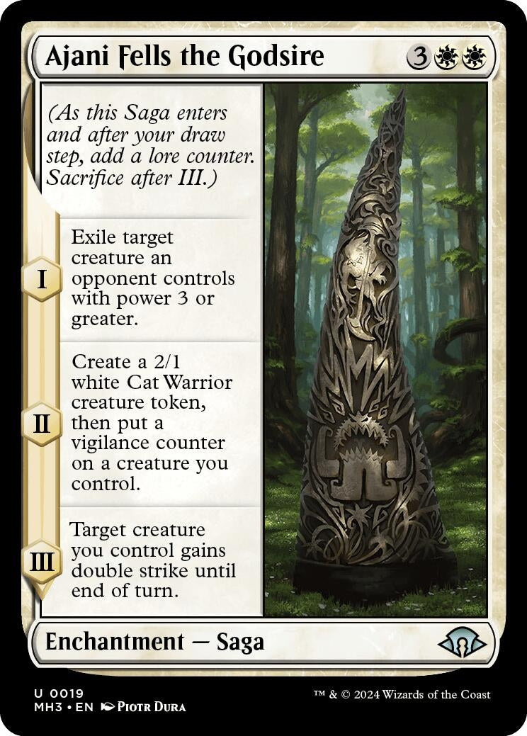 Image for Ajani Fells the Godsire (Modern Horizons 3) (19) - Magic: The Gathering