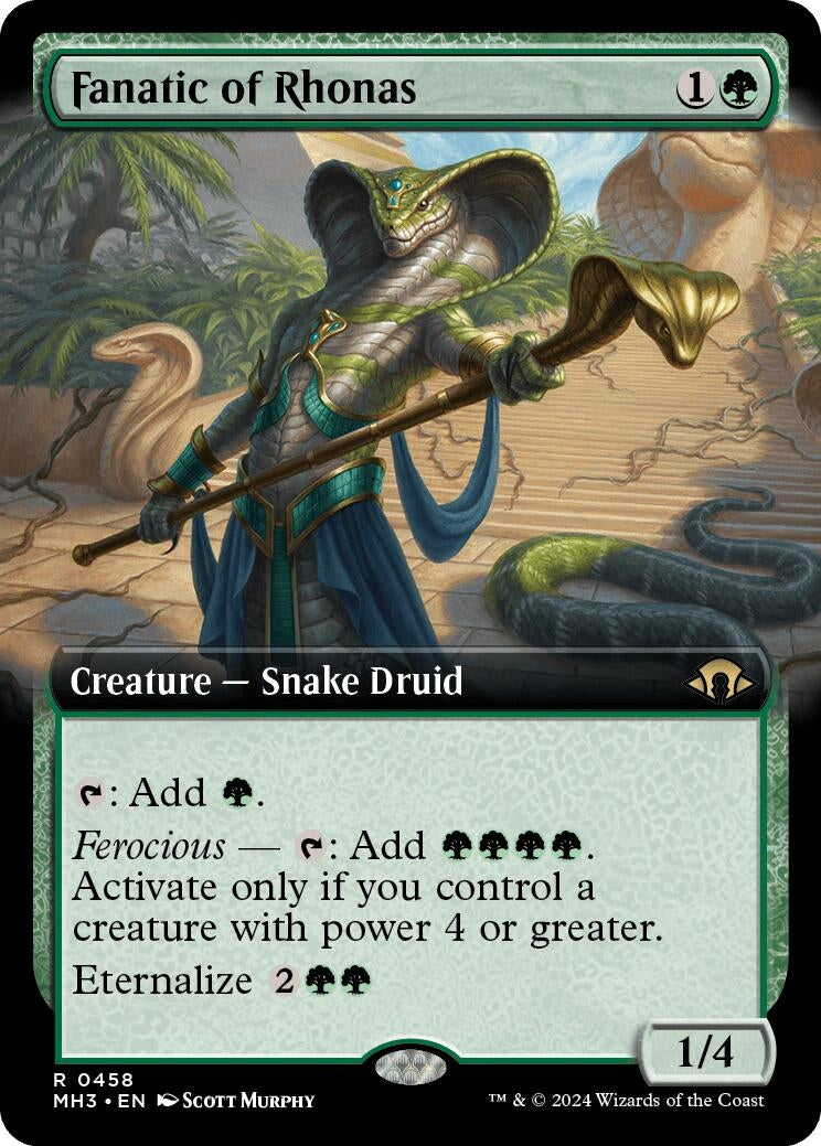 Image for Fanatic of Rhonas (Extended Art) (Modern Horizons 3) (458) - Magic: The Gathering