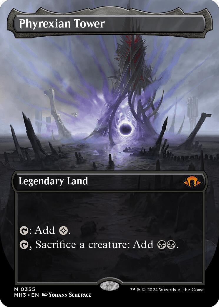 Image for Phyrexian Tower (Borderless) (Modern Horizons 3) (355) - Magic: The Gathering