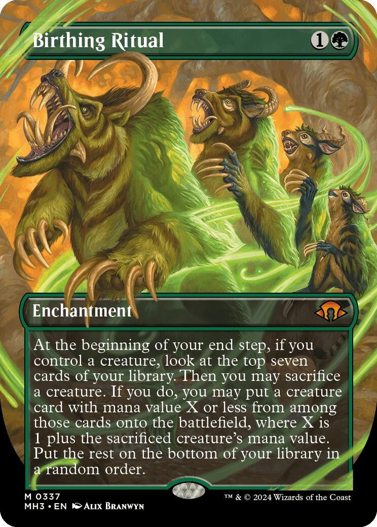 Image for Birthing Ritual (Borderless) (Modern Horizons 3) (337) - Magic: The Gathering